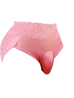 mens lace underwear briefs sissy pouch panties for men QD --