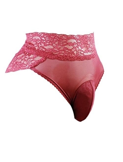 mens lace underwear briefs sissy pouch panties for men QD --