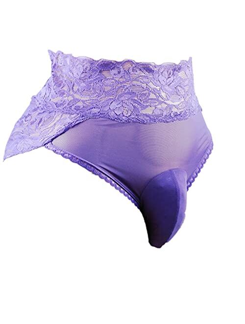 aishani mens lace underwear briefs sissy pouch panties for men QD