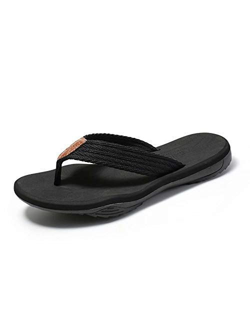 GSLMOLN Non-Slip Flip Flops for Men Casual Comfort Mens Thong Sandals Indoor Outdoor Sport Walking Beach Sandals