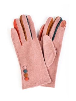 Marcus Adler Women's Finger Pop Color Jersey Touchscreen Glove