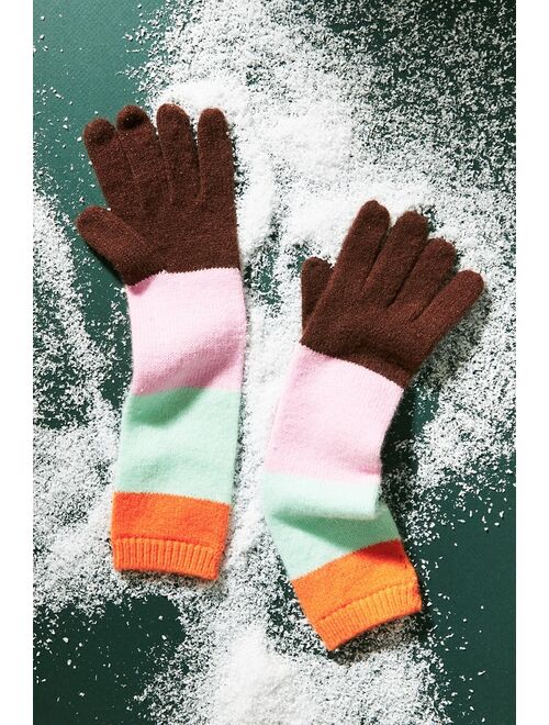 Anthropologie Colorblocked Tech Gloves