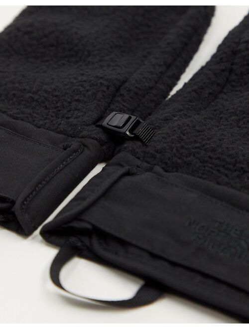 The North Face Sherpa mittens in black