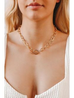 J'Adore Me Gold Chain Necklace
