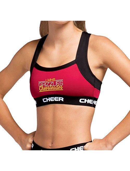 Chasse Chassé Performance C-Prime 2.0 Fitted Cheerleading Practice Sports Bra - - Youth