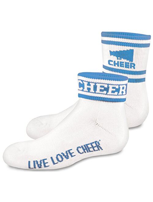Chasse 2" Quarter Sock With Cheer & Stripes