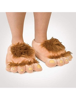 Ibeauti Womens Furry Monster Adventure Slippers, Comfortable Novelty Warm Winter Hobbit Feet Costume Slippers for Adults