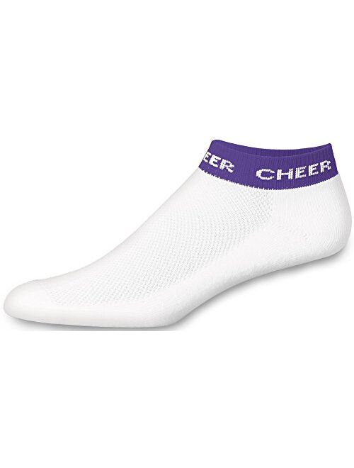 Chasse Chassé Girls' In-Stock Low Anklet With Cheer Stripe Socks - Purple Youth