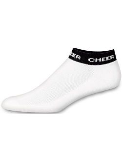 Chassé Women's In-Stock Low Anklet With Cheer Stripe Socks - Adult Sizes