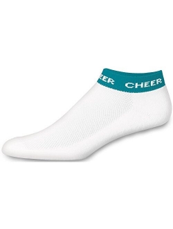 Chass Women's In-Stock Low Anklet With Cheer Stripe Socks - Adult Sizes