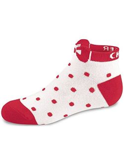 Chassé Womens' Bow And Dots Anklet White/Red Adult