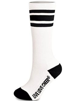 Cheerleading Striped Knee-High Socks