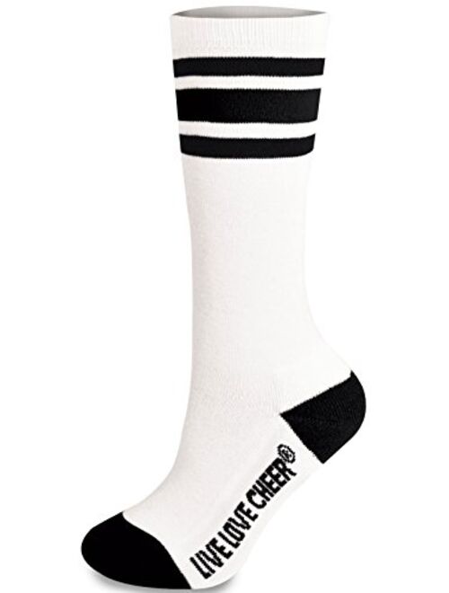 Chasse Cheerleading Striped Knee-High Socks