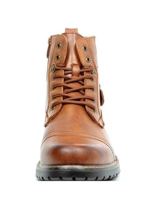 Bruno Marc Men's Military Motorcycle Combat Military Boots