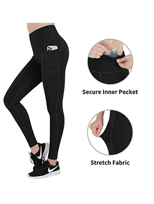 iKeep Yoga Pants with Pockets for Women Tummy Control High Waist Yoga Leggings