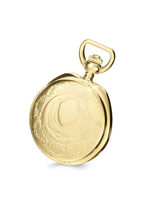 Charles-Hubert Paris Sonia Jewels Charles Hubert Gold Men's Finish Brass Shield Pocket Watch 14.5"
