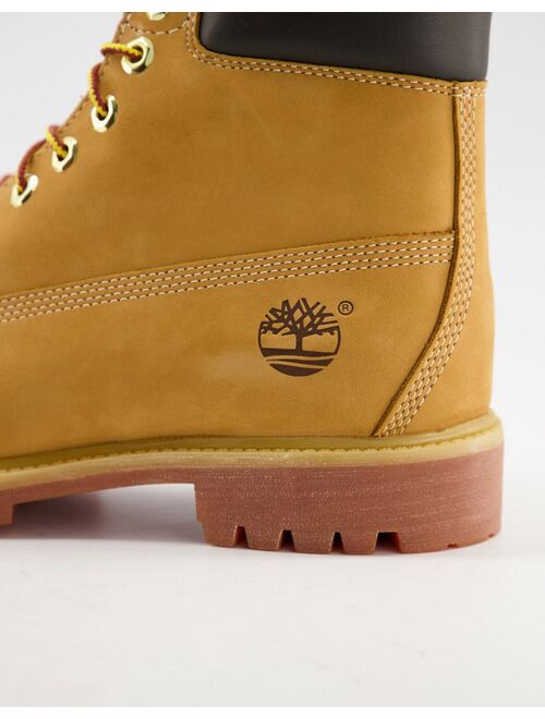 Timberland 6 Inch Premium boots in wheat tan
