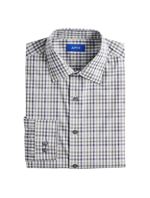 Men's Apt. 9® Premier Flex Regular-Fit Spread-Collar Dress Shirt