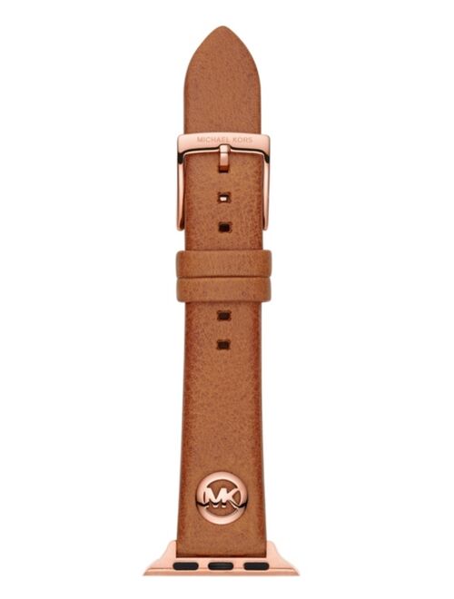 Michael Kors Logo Charm Luggage Leather 38/40mm Band for Apple Watch®
