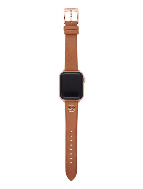 Michael Kors Logo Charm Luggage Leather 38/40mm Band for Apple Watch®