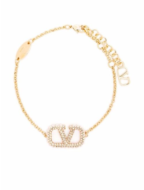 Valentino VLOGO crystal-embellished bracelet