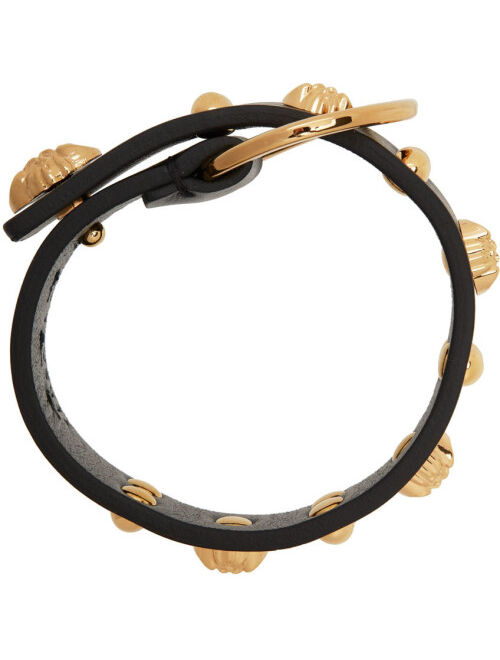 Versace Black Medusa Stud Bracelet