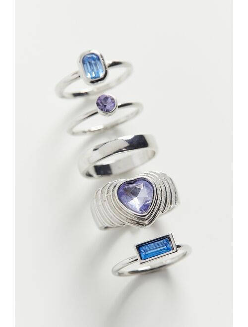 Urban outfitters Statement Heart Ring Set