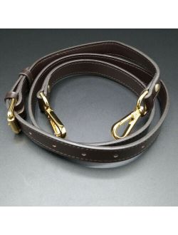 1.8cm Dark Brown Coffee Adjustable Crossbody Shoulder Strap For Louis Vuitton