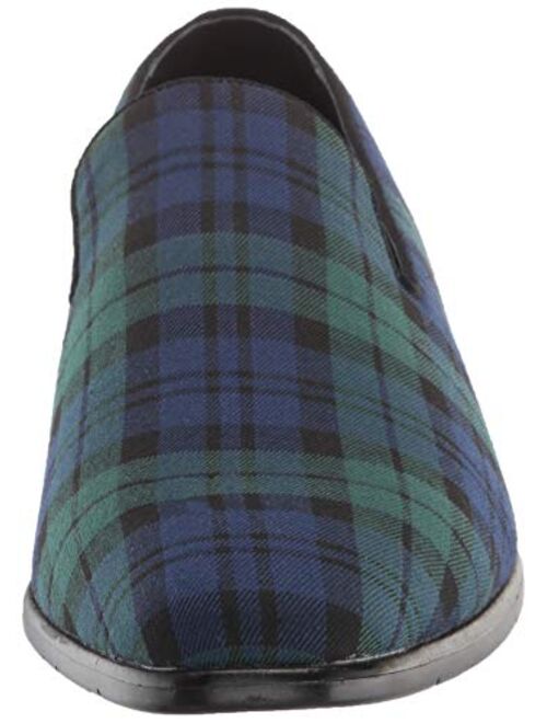 STACY ADAMS Men's Steward Plaid Slip-on Loafer