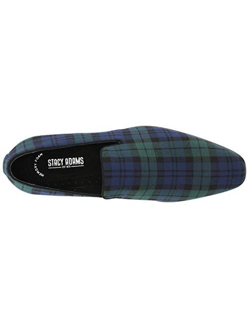 STACY ADAMS Men's Steward Plaid Slip-on Loafer