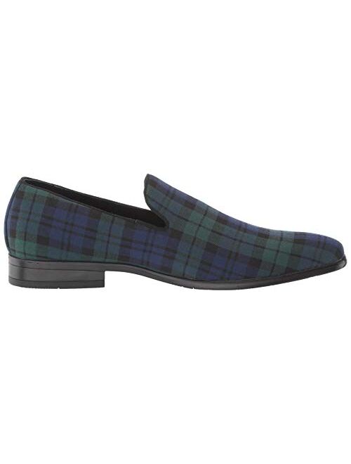 STACY ADAMS Men's Steward Plaid Slip-on Loafer