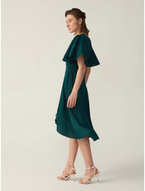 MOTF Premium Silk Grade 6a 19mm Stretchable Wrap Dress