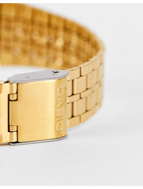 Casio Vintage unisex round bracelet watch in gold A171WEG-9AEF