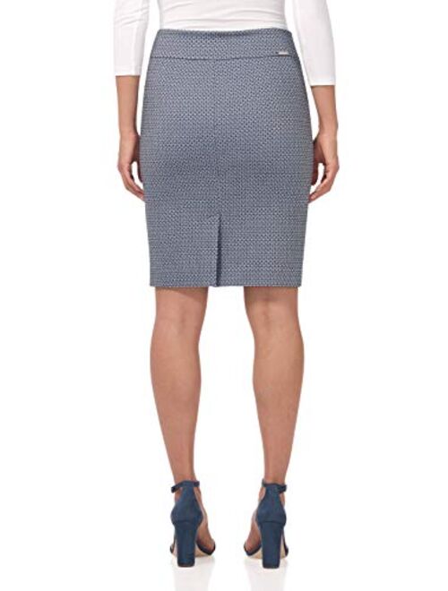 Rekucci Women's Ease into Comfort Fit Perfect Midi Pencil Skirt