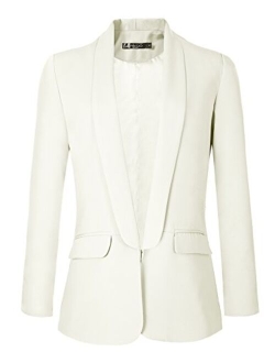 Women's Work Office Blazer Jacket Open Front Business Casual Suit Jacket