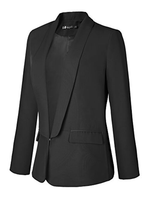 Urban Coco Women's Work Office Blazer Jacket Open Front Business Casual Suit Jacket