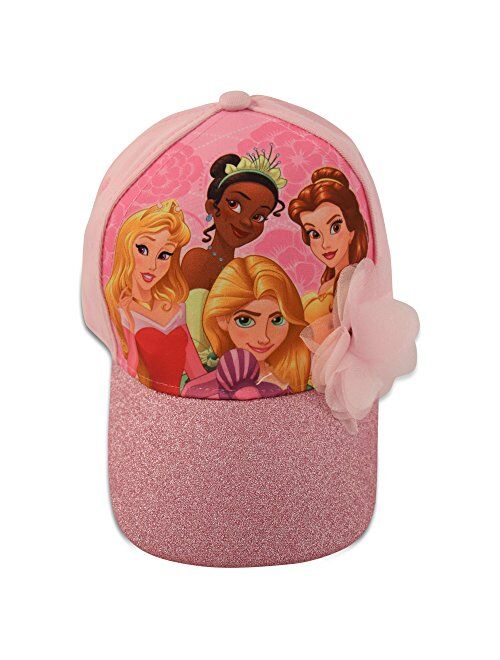 Disney Frozen Elsa and Anna Cotton Baseball Cap with Glitter Pom