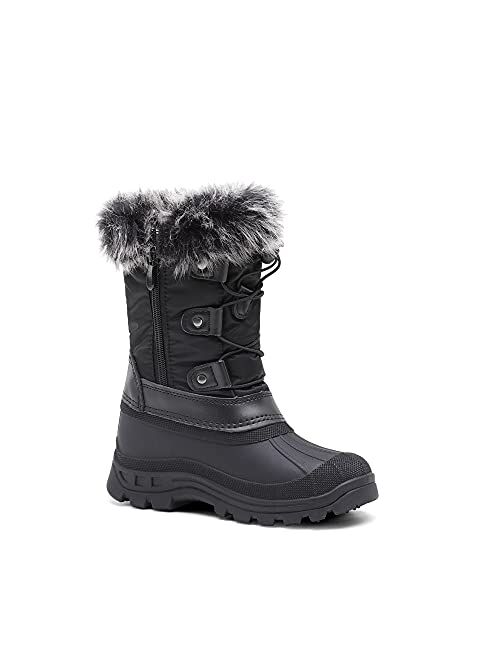 DREAM PAIRS Boys Girls Insulated Waterproof Snow Boots