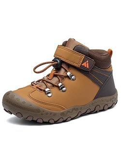 Boys Girls Water Resistant Hiking Boots Anti Collision Non Slip Athletic Outdoor Ankle Walking Shoes