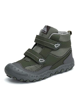 Boys Girls Water Resistant Hiking Boots Anti Collision Non Slip Athletic Outdoor Ankle Walking Shoes