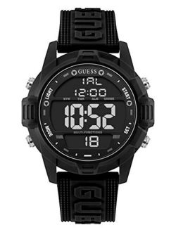 Men's Charge U1299G1 Black Silicone Quartz Fashion Watch