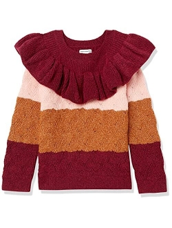 Girls' Soft Touch Ruffle Sweater