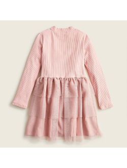 Girls' mixy dress with tulle skirt