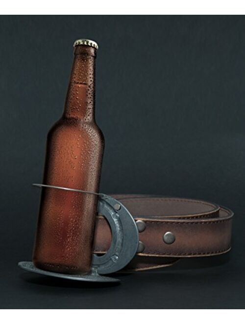 The BevBuckle for your belt! Holds your bottle or can so you can be hands free!