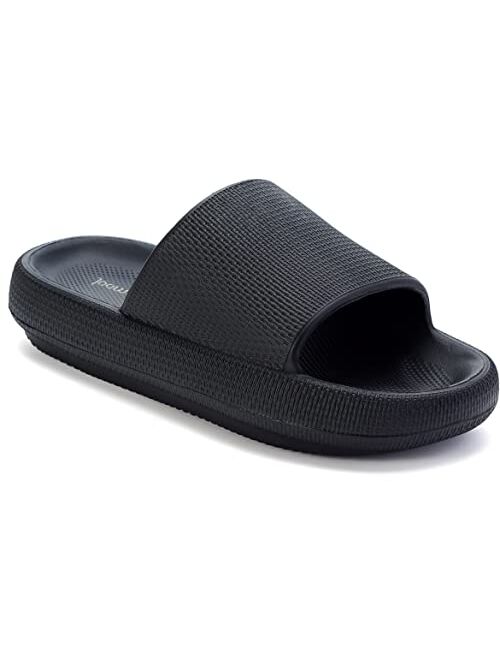 Joomra Pillow Slippers for Women and Men Non Slip Quick Drying Shower Slides Bathroom Sandals | Ultra Cushion | Thick Sole