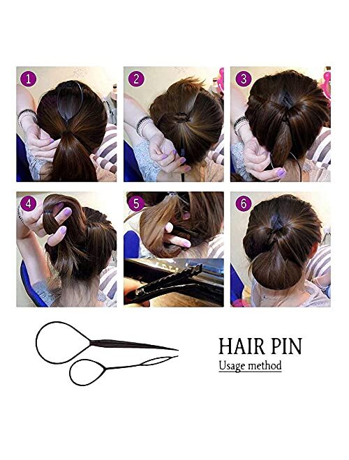Hair Styling Set, Hair Design Styling Tools Accessories DIY Hairdresser Kit Set Simple Fast Spiral Hair Braid Hair Braiding Tool