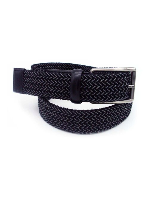 Men's Croft & Barrow® Black & Gray Elastic Belt