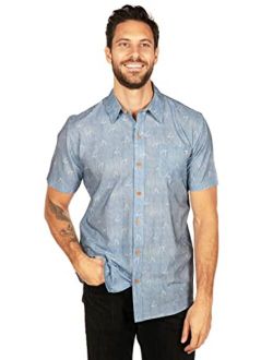 Men's Thanksgiving Button Down Shirt - Turkey Day Button Up Shirts for Guys