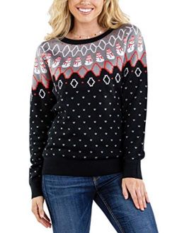 Women's Stylish Christmas Sweaters - Cute Holiday Sweaters for Christmas Female