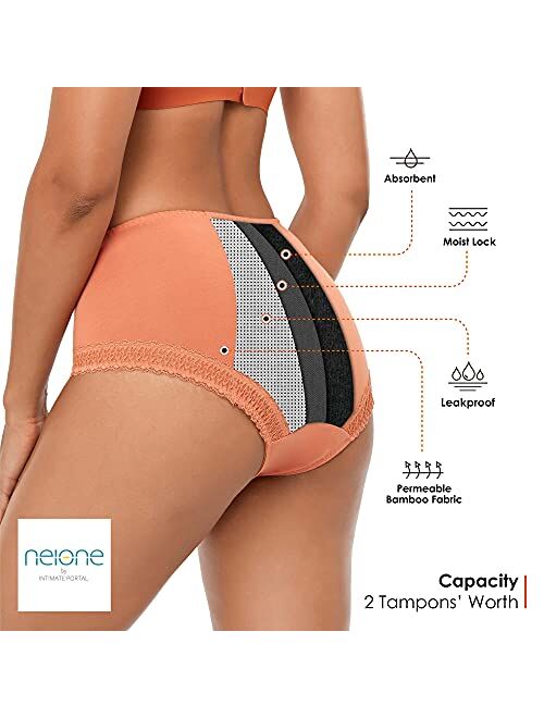 Neione Period Underwear | Menstrual Postpartum Panties | Cozy Leakproof Briefs